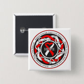 MDS Hope Intertwine Ribbon Button (Vorne & Hinten)