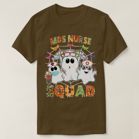 MDS Nurse Squad Boo Halloween Matching TShirt retr (Design vorne)