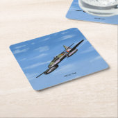 ME262 Figter 1944 Untersetzer auf Papier (angewinkelt)