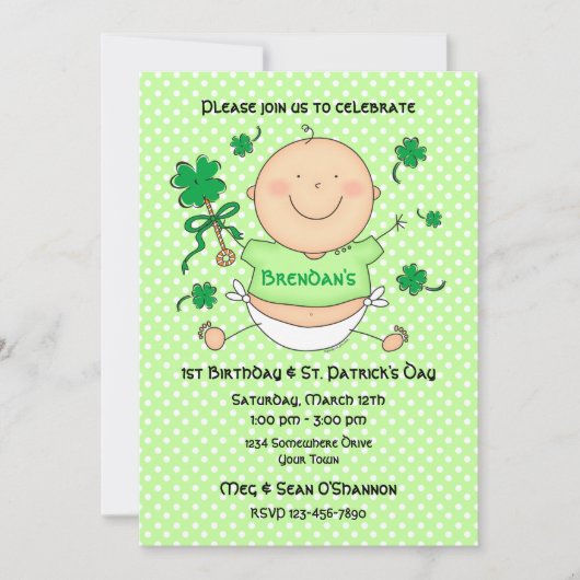 Me 1. Geburtstagsparty Einladung (Vorderseite)