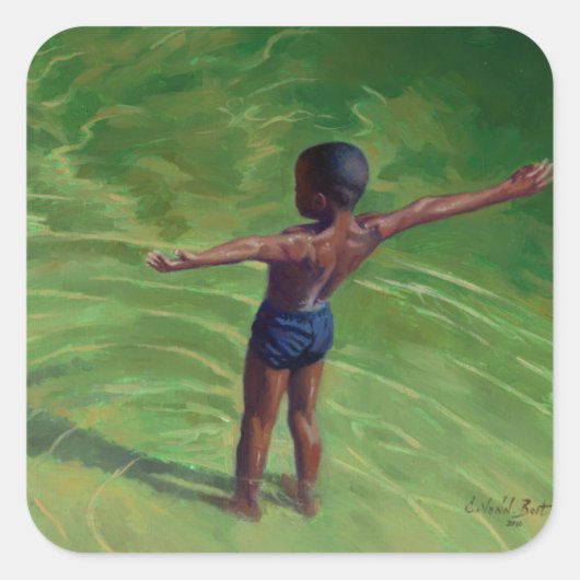 Me 2011 quadratischer aufkleber (Vorderseite)