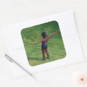 Me 2011 quadratischer aufkleber (Umschlag)