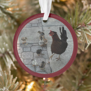 "Me and all the Chicks" Akryllische Weihnachtsschm Ornament