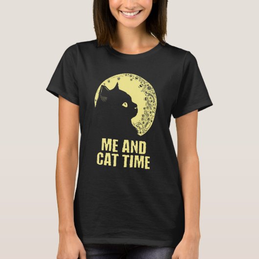 Me and Cat Time Cat Hobby Kitten Pastime Cat Mom T-Shirt (Vorderseite)