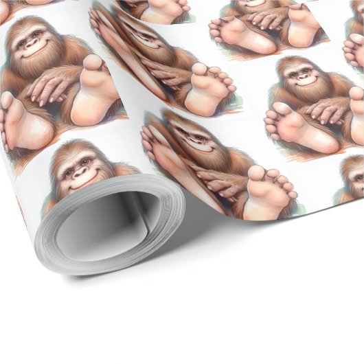 Me and My Bigfoot Geschenkpapier (Rolleneckpunkt)