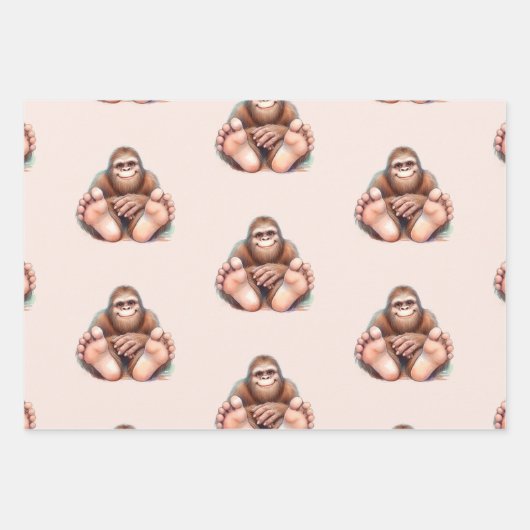 Me and My Bigfoot Wrapping Paper Geschenkpapier Set (Vorderseite 3)