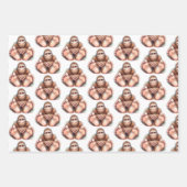 Me and My Bigfoot Wrapping Paper Geschenkpapier Set (Vorderseite)