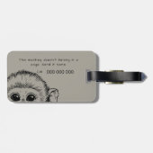 Me and my monkey funny gepäckanhänger (Rückseite horizontal)