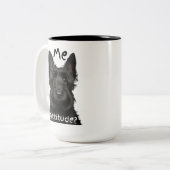 Me Attitude Scottish Terrier Zweifarbige Tasse (Vorderseite Links)