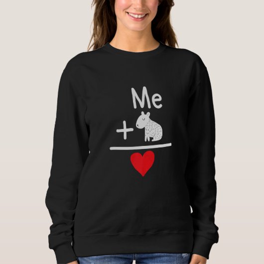 Me + Capybara Capibara Love   Sweatshirt (Vorderseite)