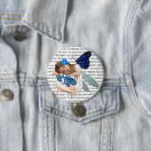 ME/CFS Angel Fairy Girl Awareness Ribbon Button (Beispiel)