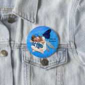 ME/CFS Angel Fairy Girl Awareness Ribbon Button (Beispiel)