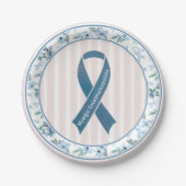 ME/CFS Awareness Ribbon Pappteller (Vorderseite)
