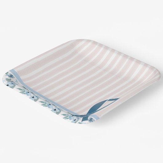 ME/CFS Awareness Ribbon Pappteller (Gewinkelt)