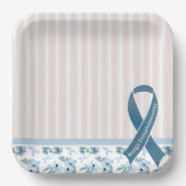 ME/CFS Awareness Ribbon Pappteller (Vorderseite)