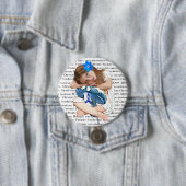 ME/CFS-Bewusstsein "Girl of Hope" Button (Beispiel)