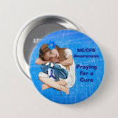 ME/CFS-Bewusstsein "Girl of Hope" Button (Vorne & Hinten)