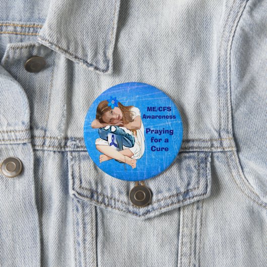 ME/CFS-Bewusstsein "Girl of Hope" Button (Beispiel)