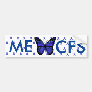 ME/CFS Blue Awareness Ribbon Autoaufkleber