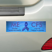 ME/CFS Blue Awareness Ribbon Autoaufkleber (Auf Auto)