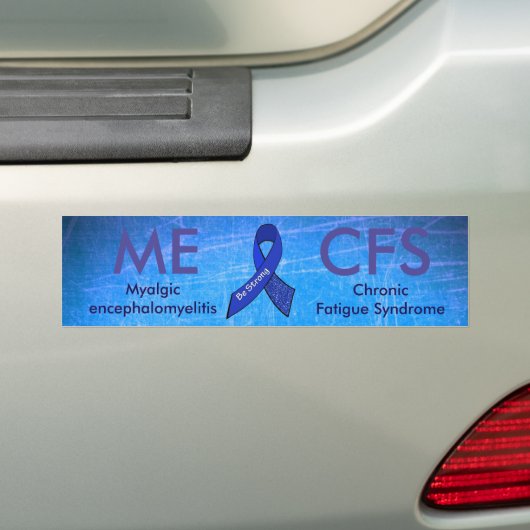 ME/CFS Blue Awareness Ribbon Autoaufkleber (Auf Auto)