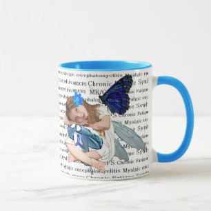 "ME/CFS" Chronic Fatigue Angel Fairy Girl Tasse