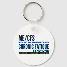ME/CFS Chronic Fatigue Awareness Blues Schlüsselanhänger
