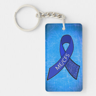 ME/CFS Chronic Fatigue Blue Ribbon Schlüsselanhäng Schlüsselanhänger