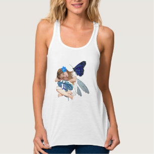 ME/CFS Chronic Fatigue Little Girl Angel Fairy Tank Top