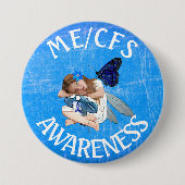 ME/CFS Chronic Fatigue Syndrome Awareness Button (Vorderseite)