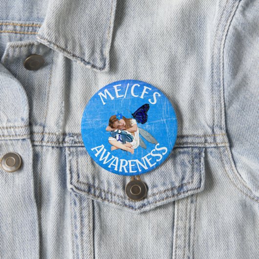 ME/CFS Chronic Fatigue Syndrome Awareness Button (Beispiel)
