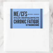 ME/CFS Chronic Fatigue Syndrome Awareness Rechteckiger Aufkleber (Tasche)