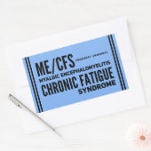 ME/CFS Chronic Fatigue Syndrome Awareness Rechteckiger Aufkleber (Umschlag)