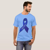 ME/CFS Chronic Fatigue Syndrome Awareness Ribbon T-Shirt (Vorne ganz)