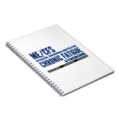 ME/CFS Chronische Müdigkeit Bewusstsein Notizblock (Rechte Seite)