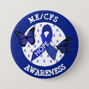 ME/CFS Syndrom-Bewusstseins-Band-Knopf Button