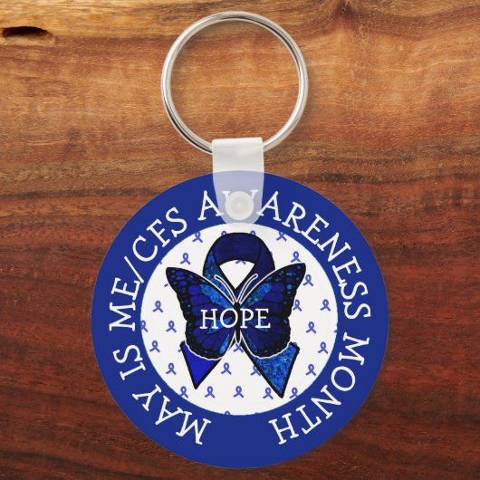 ME/CFS-Syndrom Schlüsselanhänger (Vorderseite)