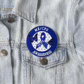 ME/CFS Syndrome Awareness Ribbon Button (Beispiel)