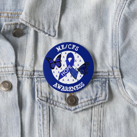ME/CFS Syndrome Awareness Ribbon Button (Beispiel)