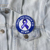 ME/CFS Syndrome Awareness Ribbon Button (Beispiel)