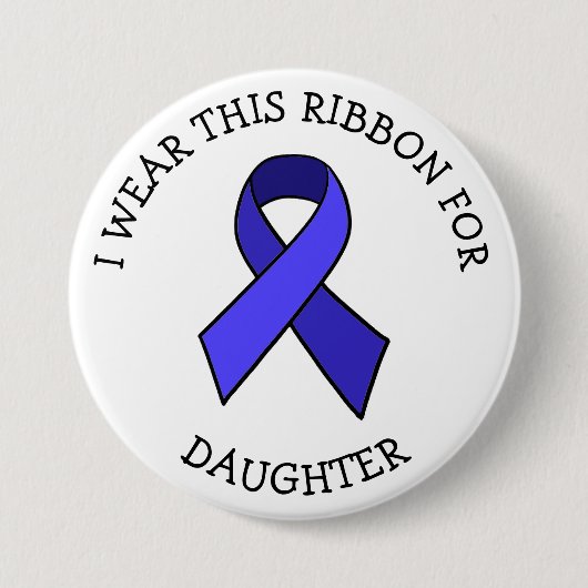 ME/CFS Syndrome Awareness Ribbon Button (Vorderseite)