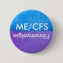 ME/CFS und Fibromyalgia Awareness Button