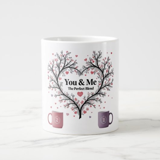& Me - Die perfekte Blend-Tasse | Bestes Paar-Gesc Jumbo-Tasse (Vorderseite)