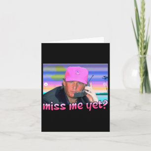 Me doch Donald Trump 2024 Holding Phone Call Pink  Karte