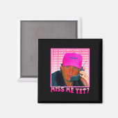 Me doch Donald Trump 2024 Holding Phone Call Pink Magnet (Vorderseite/Rückseite)