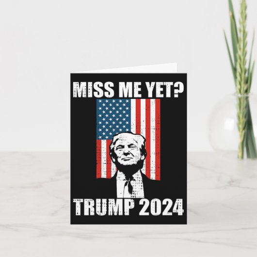 Me doch Funny Trump 2024 Karte (Vorderseite)