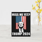 Me doch Funny Trump 2024 Karte (Gelbe Blume)