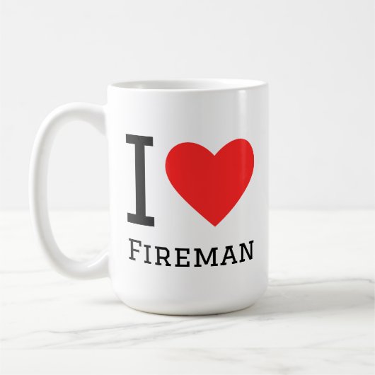 Me encanta el bombero kaffeetasse (Links)