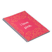 Me encanta la música espresso rosa. notizblock (Rechte Seite)