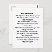ME FADDER POEM POSTKARTE (Vorne/Hinten)